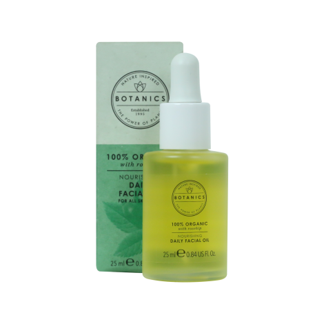 Botanics 100% Organic Nourishing Daily Facial Oil 25ml (UK)
