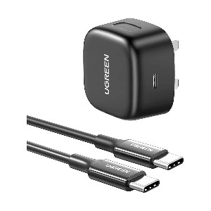 Ugreen CD250 USB-C 25W PD Black Charger Black (UK Pin)