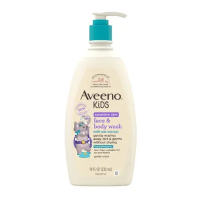 Aveeno Kids Sensitive Skin Face & Body Wash 532ml (Canada)