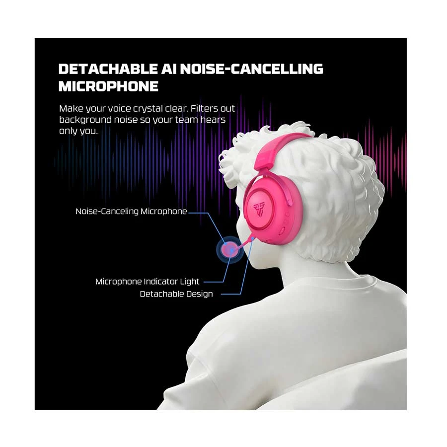Fantech Orbita WHG07 Bluetooth (Quad Mode) Pink Gaming Headphone