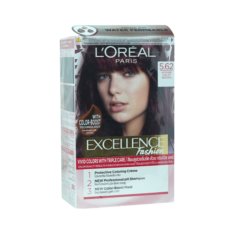 Loreal Excellence Creme Hair Color-5.62 Intense Violet Brown (China)