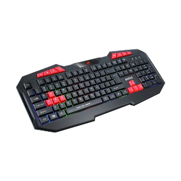 Marvo Scorpion K602 Rainbow LED Wired Black Gaming Keyboard