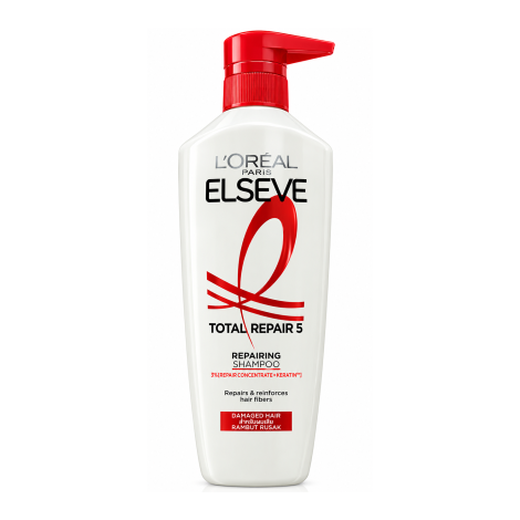 L'Oreal Elseve Total Repair 5 Repairing Shampoo 620ml (Indonesia)