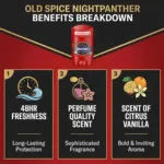 Old Spice Night Panther Scent Of Citrus Vanilla Deodorant Stick 50ml (Germany)