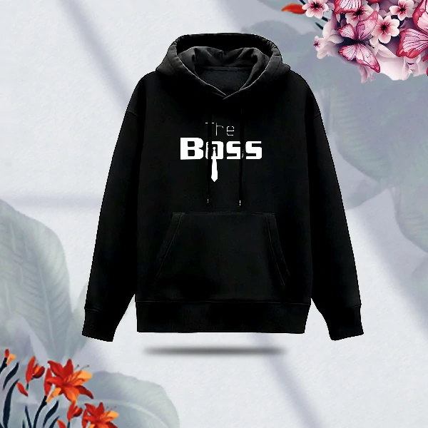 Premium Comfortable (The Boss-Black) Ladies winter hoodie