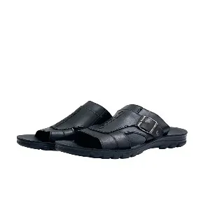 27015-Black Premium High-Quality Men's sandal