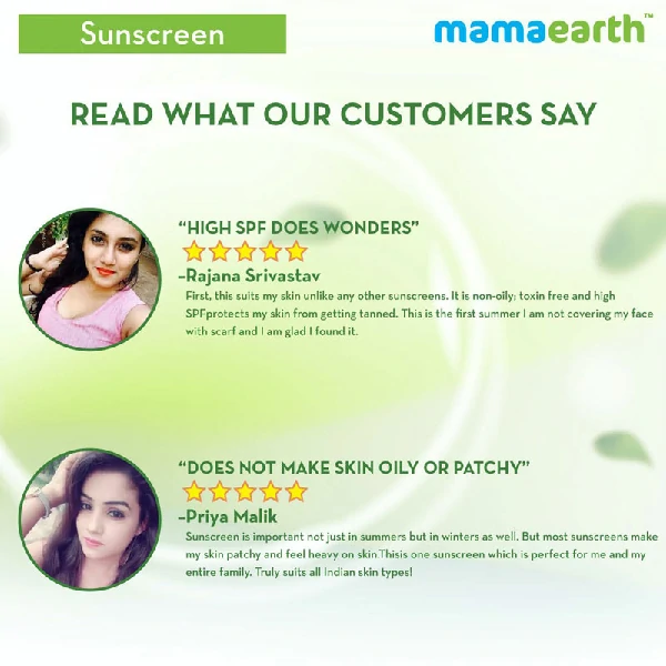 Mamaearth ultra light indian sunscreen SPF50 PA+++ (80ml)