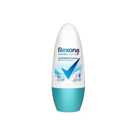Rexona Motion Activated Shower Clean Roll On 45ml (Indonesia)