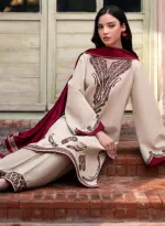 Cotton Silk Three Piece with 42 Inch Kameez, 3 Colours