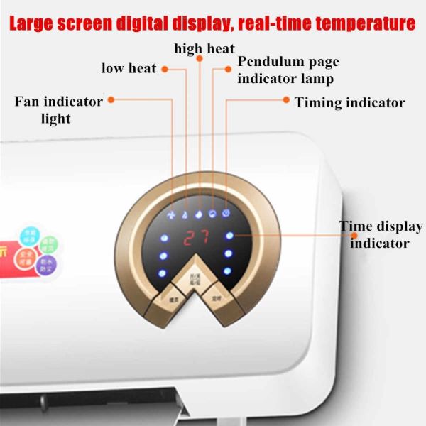 Room Heater-Smart Split AC Type 2000W Wall Mounted Room Heater