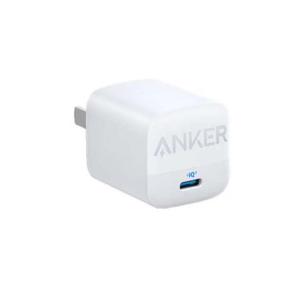 Anker 313 GaN 30W Type-C Fast Charger PIQ 3.0 – White Color