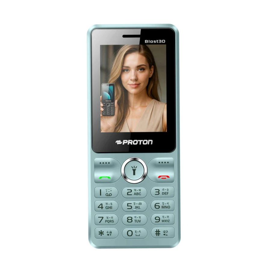 Proton Blast 3D Hunter Green Feature Phone (Dual Sim)