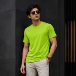 Premium Parrot Green Jersey T-Shirt – Lightweight & Breathable