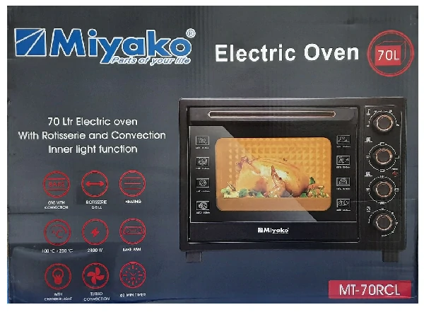 Miyako MT-70RCL Big Size Electric Oven, 70 Liters