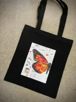 Zipper Canvas Tote Bag for School, Office and Travel