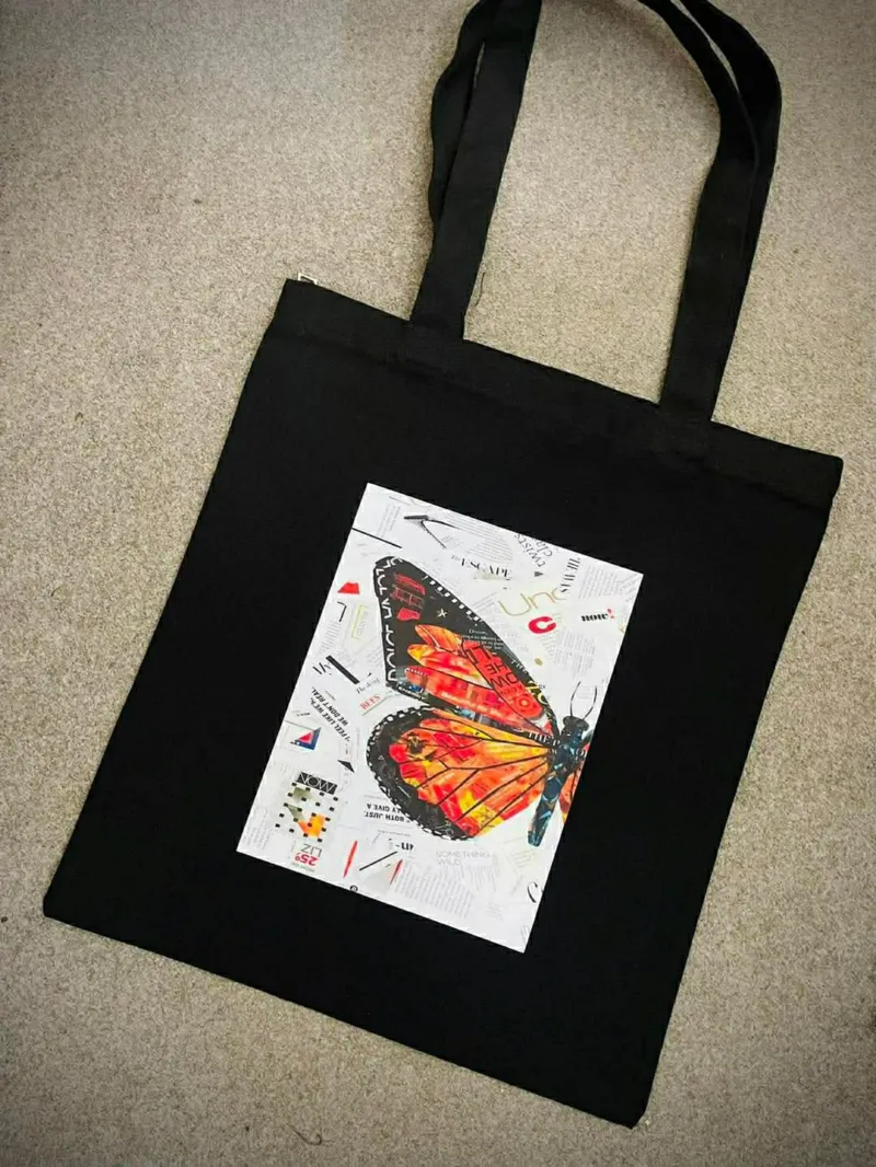 Zipper Canvas Tote Bag for School, Office and Travel