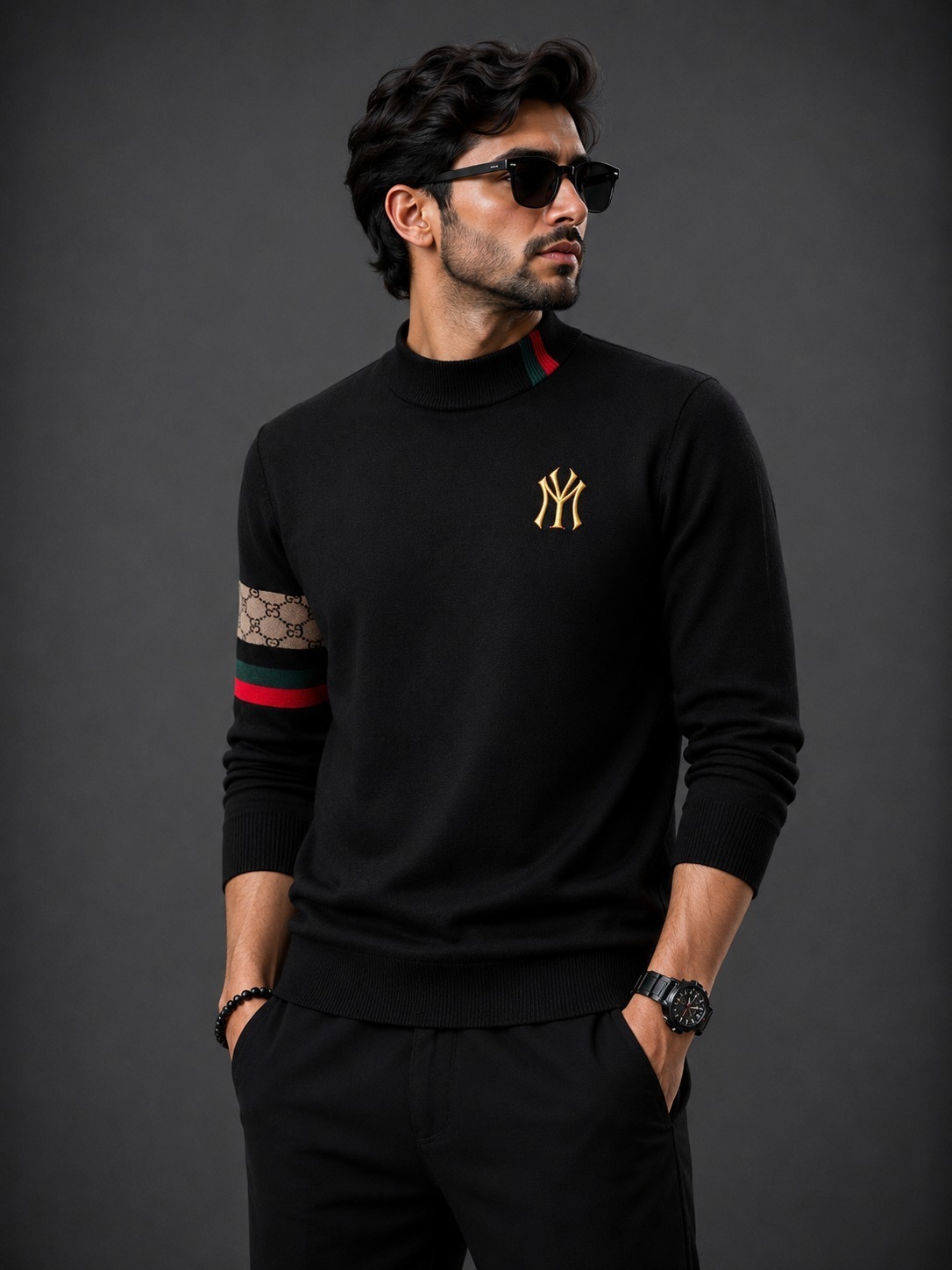 Men's 160 GSM Thin Jersey Full Sleeve T-Shirt, Sizes M to XL