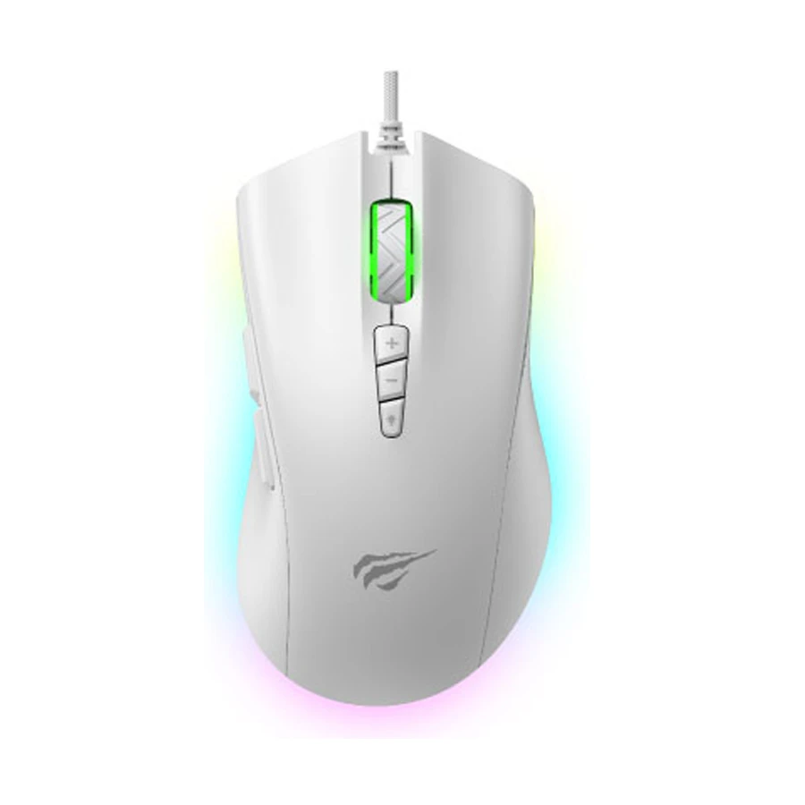 Havit MS1040 RGB Wired White Programmable Gaming Mouse