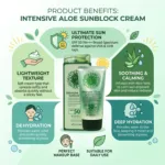 3W Clinic Intensive Aloe Sunblock Cream SPF50+ PA+++ 70ml (Korea)