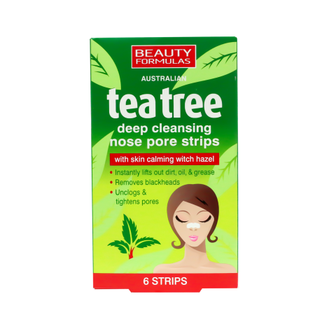 Beauty Formulas Tea Tree Nose Pore Strips 6s (China)