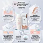3w Clinic Crystal White Milky Body Lotion 150g (Korea)