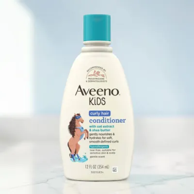 Aveeno Kids Curly Hair With Oat Extract & Shea Butter Conditioner 354ml (Canada)