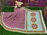 Women's Dhupian Silk Saree with Block Print and Embroidery Work