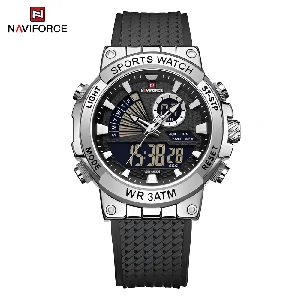 Naviforce 9219 Dual Strap Men’s Watch – Black