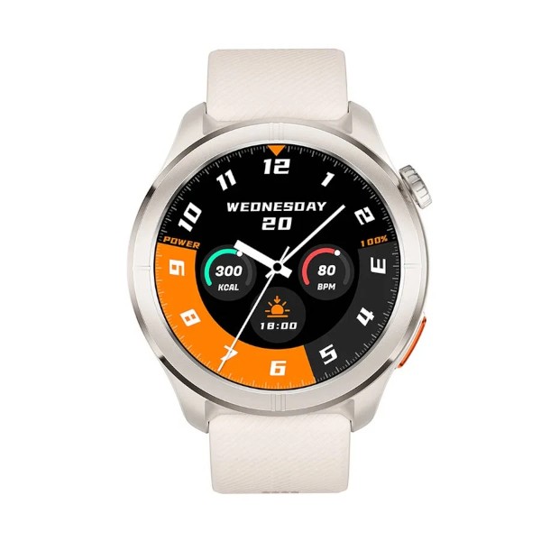 Haylou Solar Neo 2 Silver AMOLED Bluetooth Calling with Woven and Silicone Strap Smartwatch