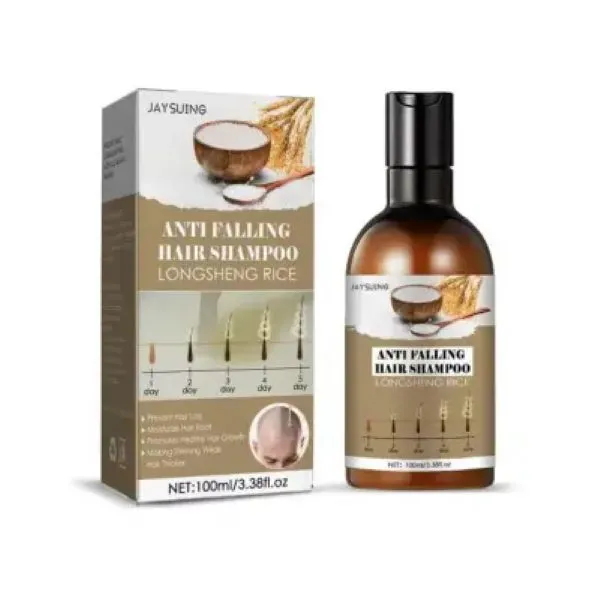Rice Water Hair Care Shampoo – Hair Fall Control, Dandruff Removal, Volume Boost, Regrowth & Thickening Formula