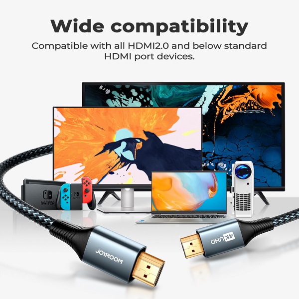 Joyroom SY-20H1 HDMI To HDMI Cable (4K@60Hz)