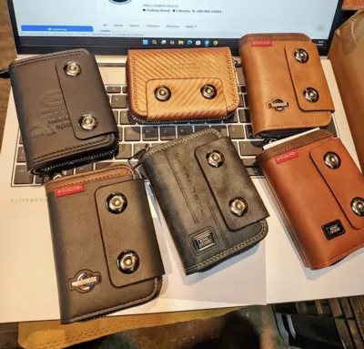 Metal Chain Card Holder Wallet for ATM and NID Cards
