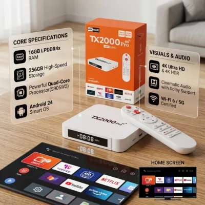 TX2000 Pro 5G Smart TV Box