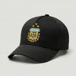 Premium Black Argentina AFA Supporter Cap (3 Stars)