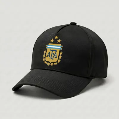 Premium Black Argentina AFA Supporter Cap (3 Stars)