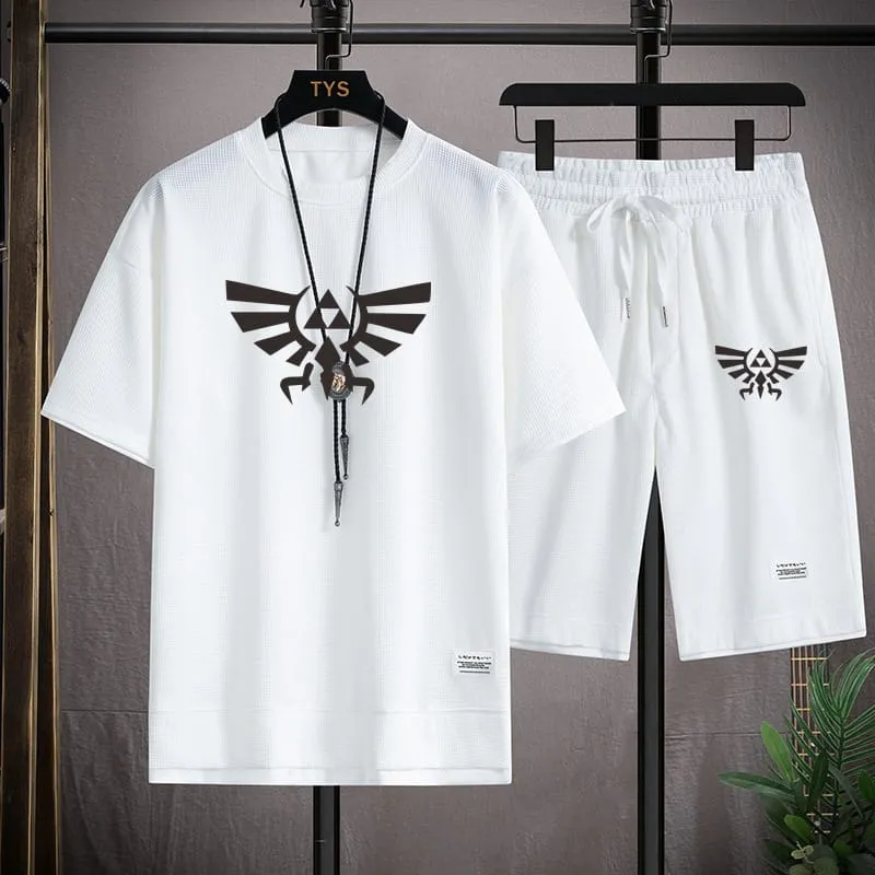 Men's Mesh Fabric Half Pant and T-Shirt Set, 160 GSM, 6 Colours