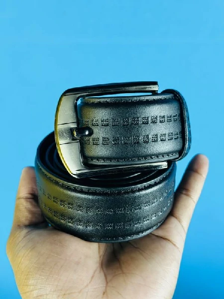 Genuine Leather Belt- Black (GearUp1004)