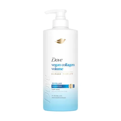 Dove Vegan Collagen Volume Damage Therapy Micellar Shampoo 380ml (Thailand)