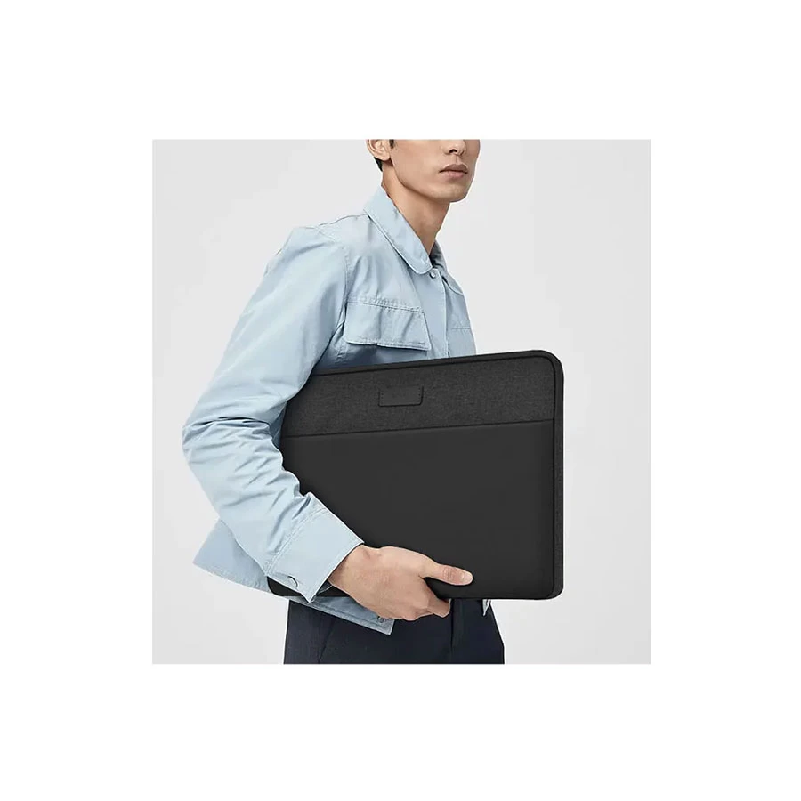 WiWU Minimalist Black Sleeve Case for 14 inch Laptop