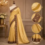 Premium Dupion Silk Saree with Blouse Piece | Soft & Elegant Traditional Wear for Wedding, Eid & Party