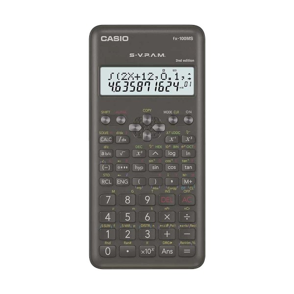 CASIO FX-100MS-2 12 Digit (10 & 2) 2nd Edition Scientific Calculator