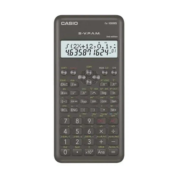 CASIO FX-100MS-2 12 Digit (10 & 2) 2nd Edition Scientific Calculator