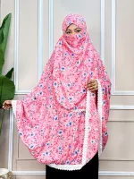 Suti Cotton Hijab with Niqab, Gher 150 and Front 45 Inch