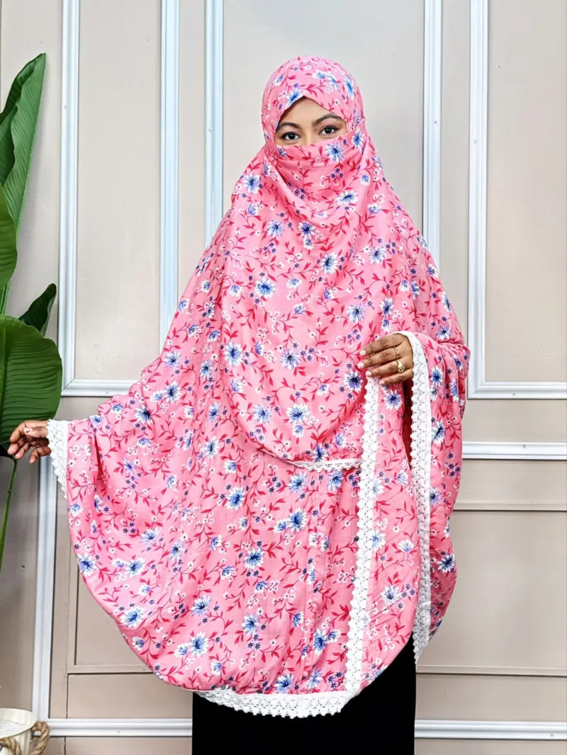 Suti Cotton Hijab with Niqab, Gher 150 and Front 45 Inch