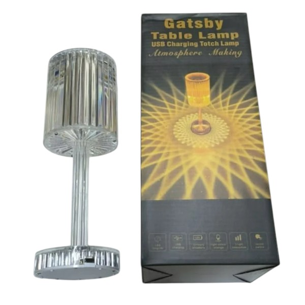 Gatsby Crystal Lamp Rechargeable Touch Table Lamp