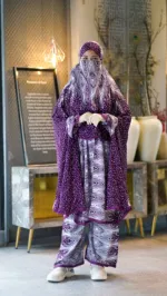 Soft Linen Khimar and Palazzo Set with Elastic Waist