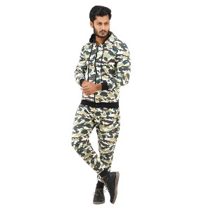 Men's winter Hoodie & Trouser(Black & Meroon) Full Set