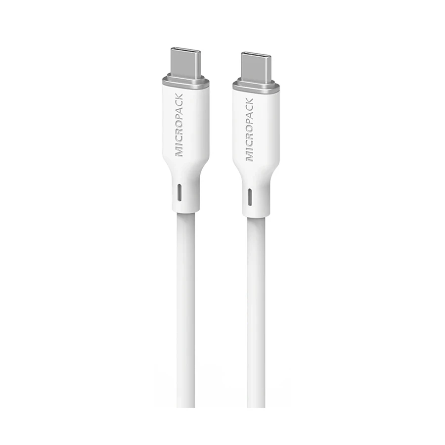 Micropack MC-C60 60W USB-C to USB-C Data Cable 1.2 Meter White