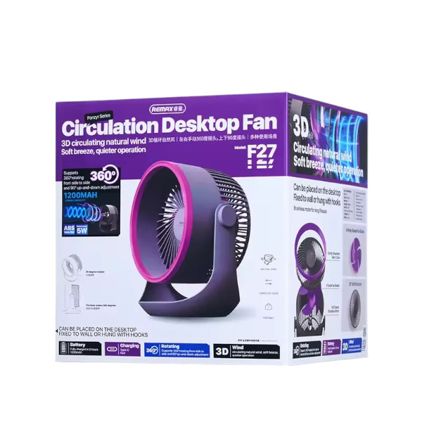 Remax F27 Fonzyr Series Circulation Desktop Fan