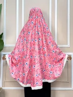 Viscose Cotton Hijab with Niqab, Front 45 and Back 50 Inch